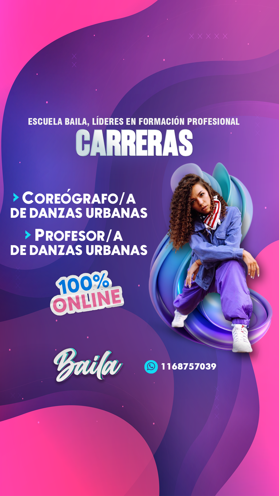 Carrera en Danzas Urbanas: coreógrafo/a y profesor/a